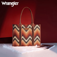 Wrangler Southwestern Pattern Dual Sided Print Concealed Carry -Tote/Crossbody