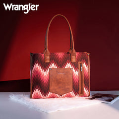 Wrangler Southwestern Pattern Dual Sided Print Concealed Carry -Tote/Crossbody