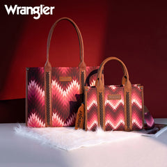 Wrangler Southwestern Pattern Dual Sided Print Concealed Carry -Tote/Crossbody