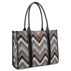 Wrangler Southwestern Pattern Dual Sided Print Concealed Carry Wide Tote