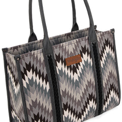 Wrangler Southwestern Pattern Dual Sided Print Concealed Carry Wide Tote