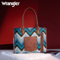 Wrangler Southwestern Pattern Dual Sided Print Concealed Carry -Tote/Crossbody