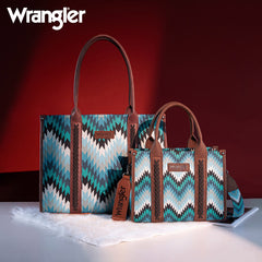 Wrangler Southwestern Pattern Dual Sided Print Concealed Carry -Tote/Crossbody