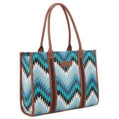 Wrangler Southwestern Pattern Dual Sided Print Concealed Carry Wide Tote