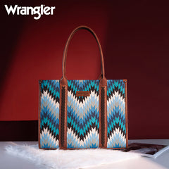 Wrangler Southwestern Pattern Dual Sided Print Concealed Carry -Tote/Crossbody