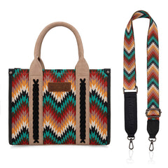 Wrangler Southwestern Pattern Dual Sided Print Concealed Carry -Tote/Crossbody