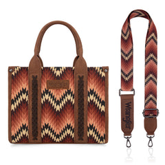 Wrangler Southwestern Pattern Dual Sided Print Concealed Carry -Tote/Crossbody