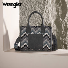 Wrangler Southwestern Pattern Dual Sided Print Concealed Carry -Tote/Crossbody