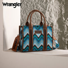 Wrangler Southwestern Pattern Dual Sided Print Concealed Carry -Tote/Crossbody