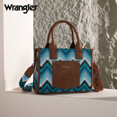 Wrangler Southwestern Pattern Dual Sided Print Concealed Carry -Tote/Crossbody