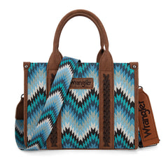 Wrangler Southwestern Pattern Dual Sided Print Concealed Carry -Tote/Crossbody