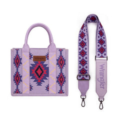 Wrangler Aztec Pattern Dual Sided Print Tote