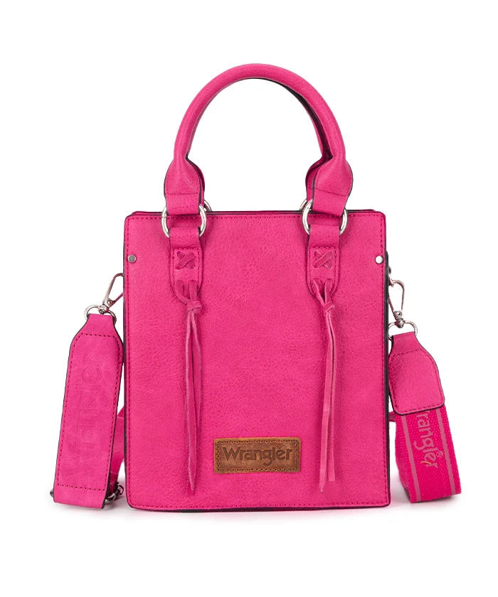 Wrangler_Leather_tassels_Crossbody_Bag_Hot pink