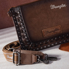 Wrangler Rivets Studded Wristlet/ Crossbody