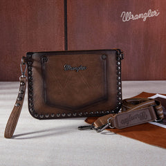 Wrangler Rivets Studded Wristlet/ Crossbody