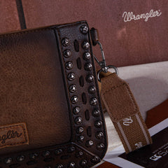 Wrangler Rivets Studded Wristlet/ Crossbody