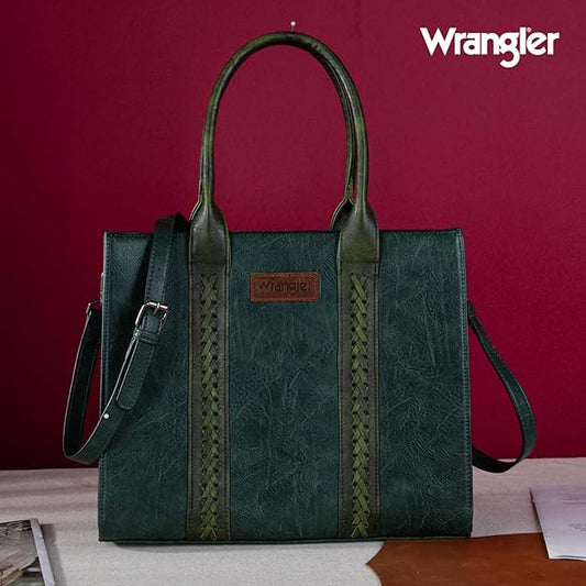 WG70-8317E  Wrangler Carry-All Tote/Crossbody - Dark Green