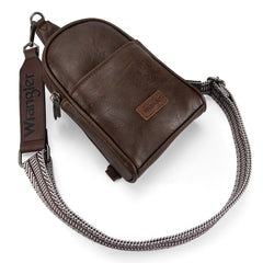 WG87-324 Wrangler Sling Bag/Crossbody/Chest Bag  - Coffee