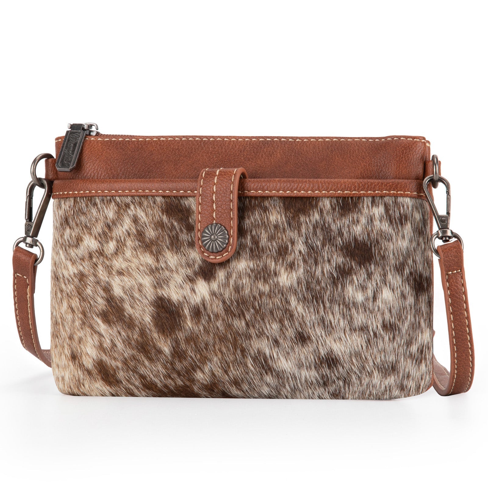 Wrangler Hair-On Cowhide Collection Crossbody - Cowgirl Wear