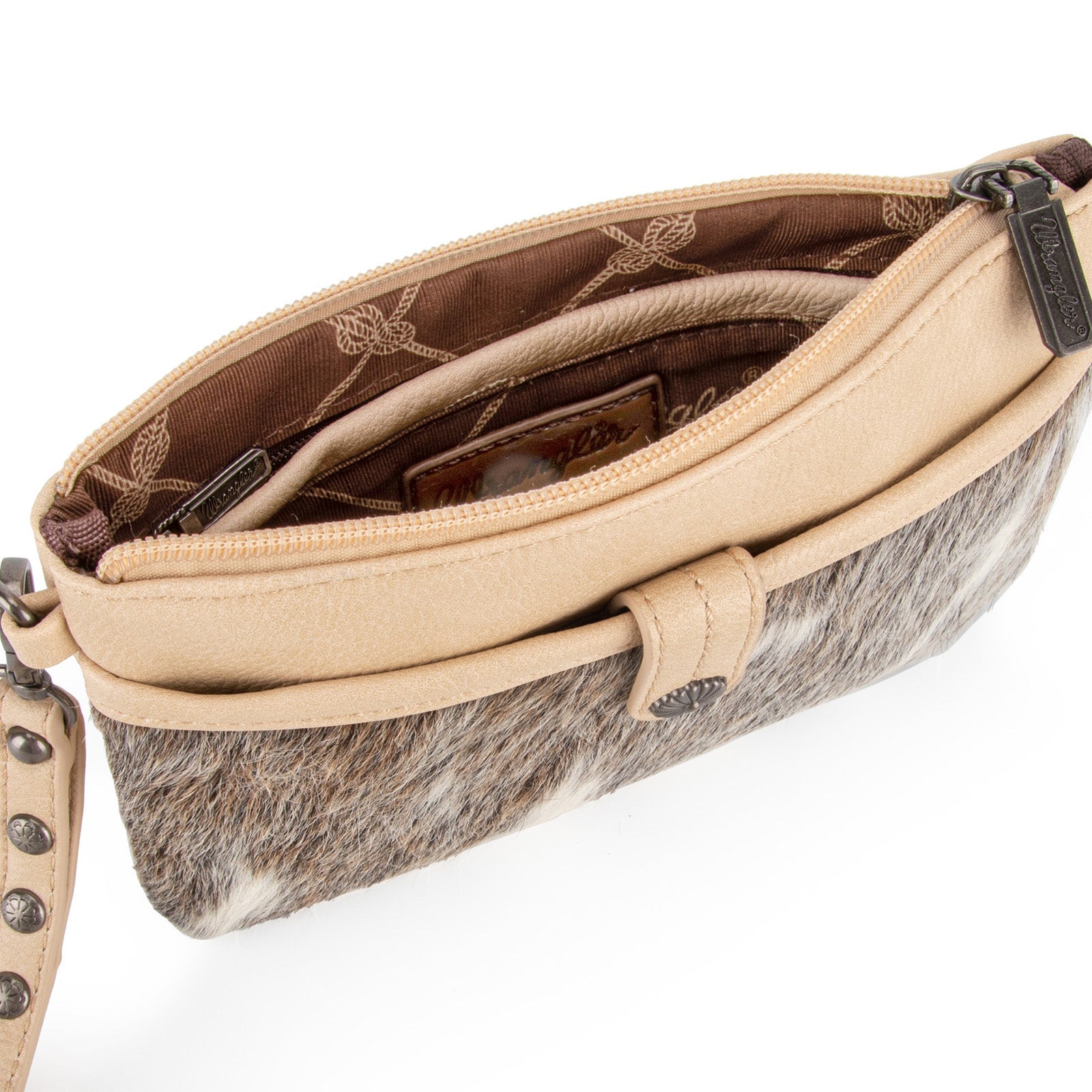 Wrangler Hair-On Cowhide Collection Crossbody - Cowgirl Wear