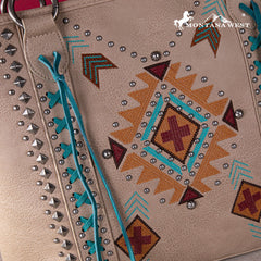 Montana West Embroidered Aztec Collection Concealed Carry Tote