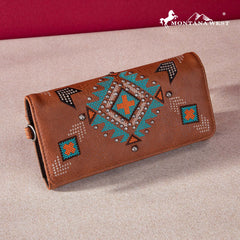 Montana West Embroidered Collection Wallet