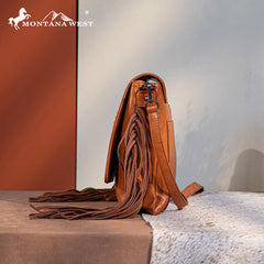 Montana West Tooled Fringe Collection Concealed Carry Crossbody