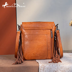 Montana West Tooled Fringe Collection Concealed Carry Crossbody