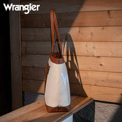 Wrangler Leather Trim Canva Tote Bag Set