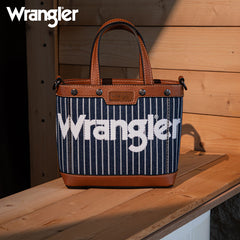 Wrangler Leather Trim Canva Crossbody Bag