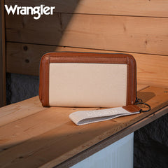 Wrangler Leather Trim Canva Tote Bag Set