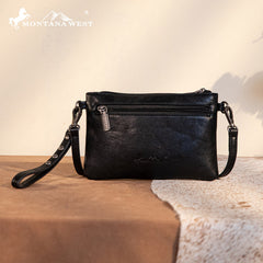 Montana West Tooled Studded Crossbody