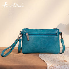 Montana West Tooled Studded Crossbody