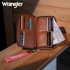 Wrangler Leather Trim Canva Tote Bag Set