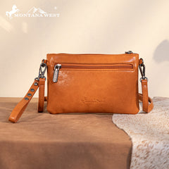 Montana West Tooled Studded Crossbody