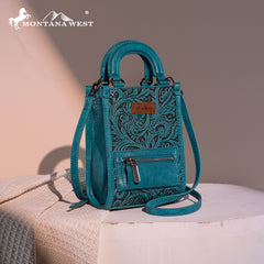 Montana West Tooled Mini Crossbody