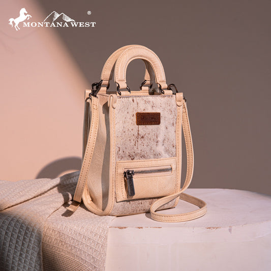 Montana West Hair-On Cowhide Mini Crossbody