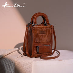 Montana West Hair-On Cowhide Mini Crossbody