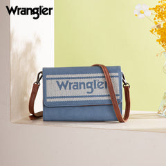 Wrangler Striped Canvas Crossbody Purse