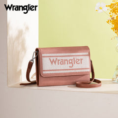 Wrangler Striped Canvas Crossbody Purse