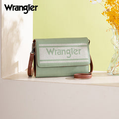 Wrangler Striped Canvas Crossbody Purse