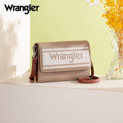 Wrangler Striped Canvas Crossbody Purse