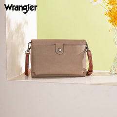 Wrangler Striped Canvas Crossbody Purse