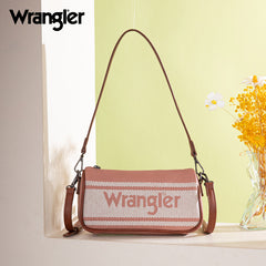 Wrangler Leather Trim Canva Crossbody Bag