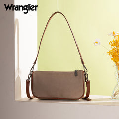 Wrangler Leather Trim Canva Crossbody Bag