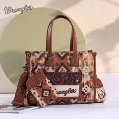 Wrangler Aztec Concealed Carry Canvas Tote