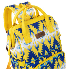 2024 New Wrangler Aztec Southwestern Pattern Dual Sided Print Multi-function Backpack