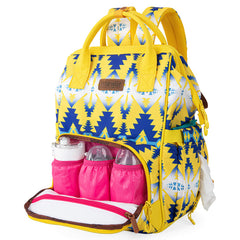 2024 New Wrangler Aztec Southwestern Pattern Dual Sided Print Multi-function Backpack