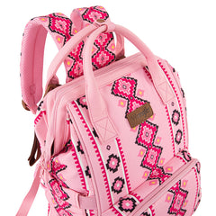 2024 New Wrangler Aztec Southwestern Pattern Dual Sided Print Multi-function Backpack