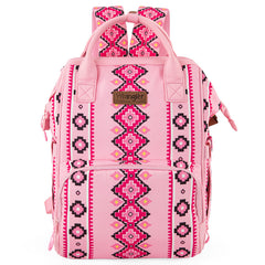 2024 New Wrangler Aztec Southwestern Pattern Dual Sided Print Multi-function Backpack